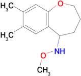 2,3,4,5-Tetrahydro-N-methoxy-7,8-dimethyl-1-benzoxepin-5-amine