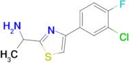 1-[4-(3-chloro-4-fluorophenyl)-1,3-thiazol-2-yl]ethan-1-amine