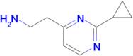 2-(2-Cyclopropylpyrimidin-4-yl)ethan-1-amine