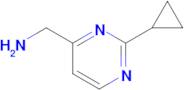 1-(2-Cyclopropylpyrimidin-4-yl)methanamine