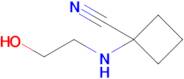 1-[(2-hydroxyethyl)amino]cyclobutane-1-carbonitrile