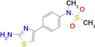 n-[4-(2-amino-1,3-thiazol-4-yl)phenyl]-N-methylmethanesulfonamide