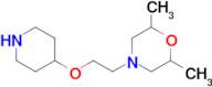 2,6-Dimethyl-4-[2-(piperidin-4-yloxy)ethyl]morpholine