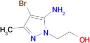 2-(5-Amino-4-bromo-3-methyl-1h-pyrazol-1-yl)ethan-1-ol