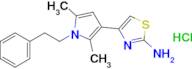 4-[2,5-dimethyl-1-(2-phenylethyl)-1h-pyrrol-3-yl]-1,3-thiazol-2-amine hydrochloride