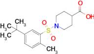 1-(5-Tert-butyl-2-methylbenzenesulfonyl)piperidine-4-carboxylic acid