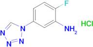 2-Fluoro-5-(1h-1,2,3,4-tetrazol-1-yl)aniline hydrochloride