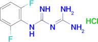 1-[(diaminomethylidene)amino]-N-(2,6-difluorophenyl)methanimidamide hydrochloride