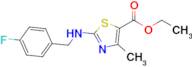 Ethyl 2-{[(4-fluorophenyl)methyl]amino}-4-methyl-1,3-thiazole-5-carboxylate