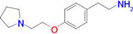 2-{4-[2-(pyrrolidin-1-yl)ethoxy]phenyl}ethan-1-amine