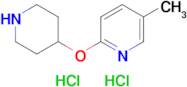 5-Methyl-2-(piperidin-4-yloxy)pyridine dihydrochloride