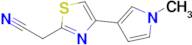 2-[4-(1-methyl-1h-pyrrol-3-yl)-1,3-thiazol-2-yl]acetonitrile