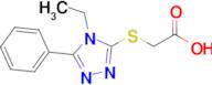 2-[(4-ethyl-5-phenyl-4h-1,2,4-triazol-3-yl)sulfanyl]acetic acid