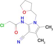 2-Chloro-N-[3-cyano-4,5-dimethyl-1-(oxolan-2-ylmethyl)-1h-pyrrol-2-yl]acetamide
