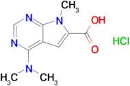 4-(Dimethylamino)-7-methyl-7h-pyrrolo[2,3-d]pyrimidine-6-carboxylic acid hydrochloride