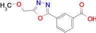 3-[5-(methoxymethyl)-1,3,4-oxadiazol-2-yl]benzoic acid