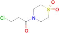 3-chloro-1-(1,1-dioxidothiomorpholino)propan-1-one