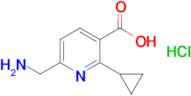 6-(Aminomethyl)-2-cyclopropylpyridine-3-carboxylic acid hydrochloride