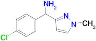 (4-Chlorophenyl)(1-methyl-1h-pyrazol-3-yl)methanamine