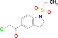 2-Chloro-1-[1-(ethanesulfonyl)-2,3-dihydro-1h-indol-5-yl]ethan-1-one