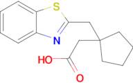 2-[1-(1,3-benzothiazol-2-ylmethyl)cyclopentyl]acetic acid