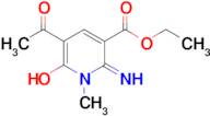 Ethyl 5-acetyl-6-hydroxy-2-imino-1-methyl-1,2-dihydropyridine-3-carboxylate