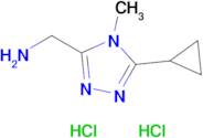 (5-Cyclopropyl-4-methyl-4h-1,2,4-triazol-3-yl)methanamine dihydrochloride