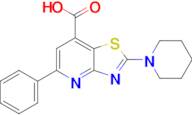 5-Phenyl-2-(piperidin-1-yl)-[1,3]thiazolo[4,5-b]pyridine-7-carboxylic acid