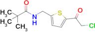 n-{[5-(2-chloroacetyl)thiophen-2-yl]methyl}-2,2-dimethylpropanamide