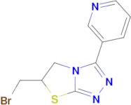 3-[6-(bromomethyl)-5h,6h-[1,2,4]triazolo[3,4-b][1,3]thiazol-3-yl]pyridine