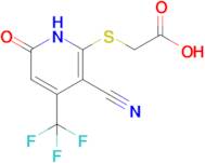 2-{[3-cyano-6-oxo-4-(trifluoromethyl)-1,6-dihydropyridin-2-yl]sulfanyl}acetic acid