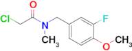 2-Chloro-N-[(3-fluoro-4-methoxyphenyl)methyl]-N-methylacetamide