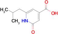 6-(2-methylpropyl)-2-oxo-1,2-dihydropyridine-4-carboxylic acid