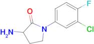 3-Amino-1-(3-chloro-4-fluorophenyl)pyrrolidin-2-one