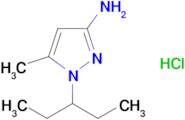 5-Methyl-1-(pentan-3-yl)-1h-pyrazol-3-amine hydrochloride