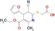 2-{[3-cyano-5-(ethoxycarbonyl)-4-(furan-2-yl)-6-methyl-3,4-dihydropyridin-2-yl]sulfanyl}acetic acid