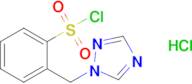 2-(1h-1,2,4-Triazol-1-ylmethyl)benzene-1-sulfonyl chloride hydrochloride