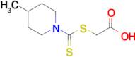2-(4-Methylpiperidine-1-carbothioylsulfanyl)acetic acid
