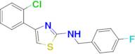 4-(2-Chlorophenyl)-N-[(4-fluorophenyl)methyl]-1,3-thiazol-2-amine