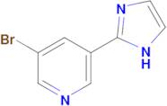 3-Bromo-5-(1h-imidazol-2-yl)pyridine