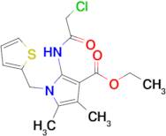 Ethyl 2-(2-chloroacetamido)-4,5-dimethyl-1-(thiophen-2-ylmethyl)-1h-pyrrole-3-carboxylate