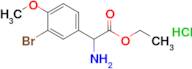 Ethyl 2-amino-2-(3-bromo-4-methoxyphenyl)acetate hydrochloride