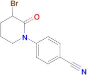 4-(3-Bromo-2-oxopiperidin-1-yl)benzonitrile