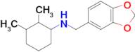 n-(1,3-Dioxaindan-5-ylmethyl)-2,3-dimethylcyclohexan-1-amine