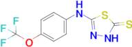 5-{[4-(trifluoromethoxy)phenyl]amino}-2,3-dihydro-1,3,4-thiadiazole-2-thione