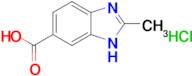 2-methyl-1H-1,3-benzodiazole-6-carboxylic acid hydrochloride