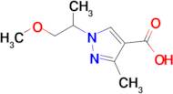 1-(1-Methoxypropan-2-yl)-3-methyl-1h-pyrazole-4-carboxylic acid