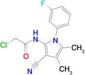 2-Chloro-N-[3-cyano-1-(3-fluorophenyl)-4,5-dimethyl-1h-pyrrol-2-yl]acetamide