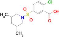 2-Chloro-5-[(3,5-dimethylpiperidin-1-yl)sulfonyl]benzoic acid