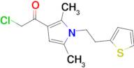 2-Chloro-1-{2,5-dimethyl-1-[2-(thiophen-2-yl)ethyl]-1h-pyrrol-3-yl}ethan-1-one